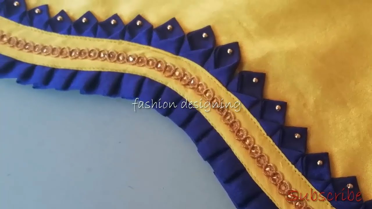 stitching of beautiful blouse hand design step by step | fashion designing