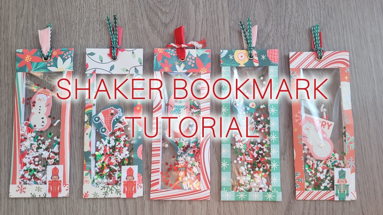 Shaker Bookmark Tutorial | Use Paper Scraps | Bookish | Papercraft | Not using Fuse tool|