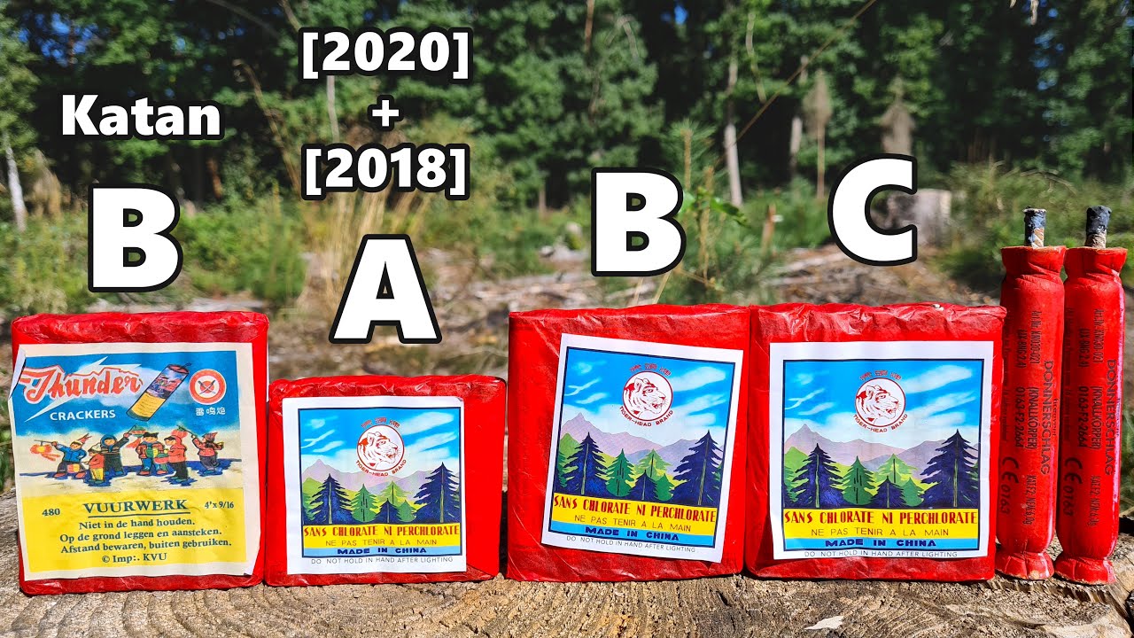 Funke Chinaböller A [2020] vs A [2018] vs B vs C vs Katan B vs Donnerschlag [𝟰𝗞] | JJFireworks