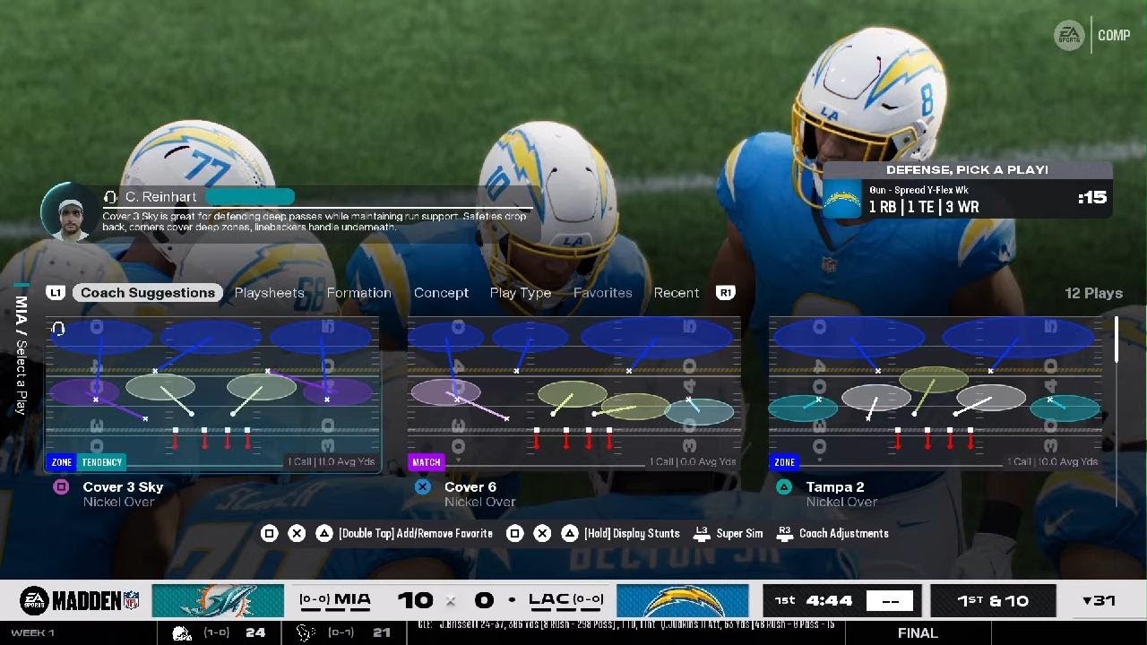 2026 Week 1 - Phins @ Chargers