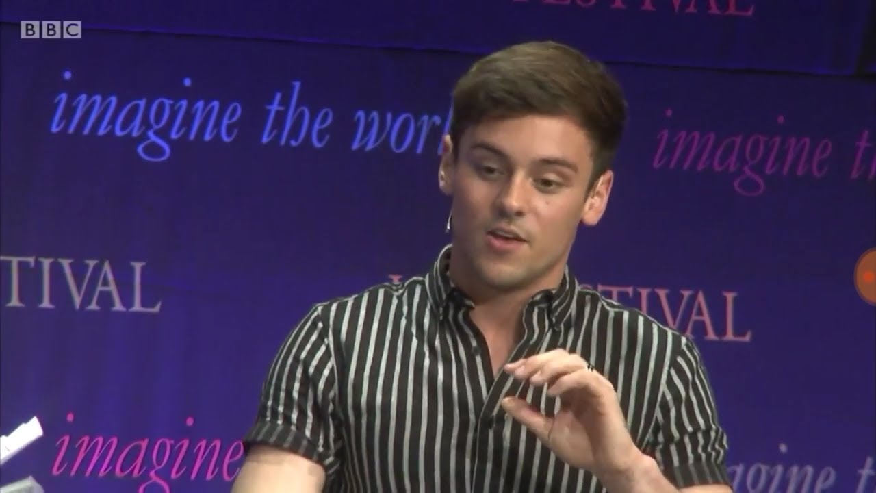 Tom Daley at the Hay Festival 2017