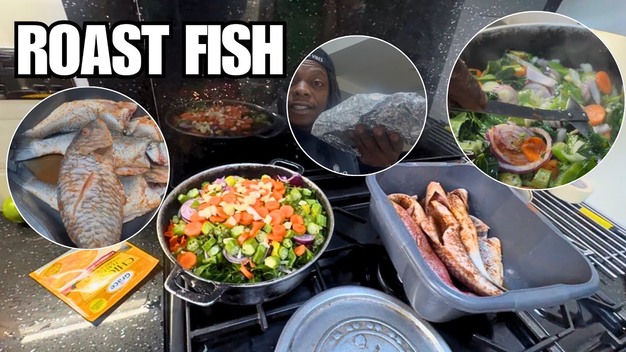 JAMAICAN ROAST FISH! Easy Recipe Best Flavour 😋