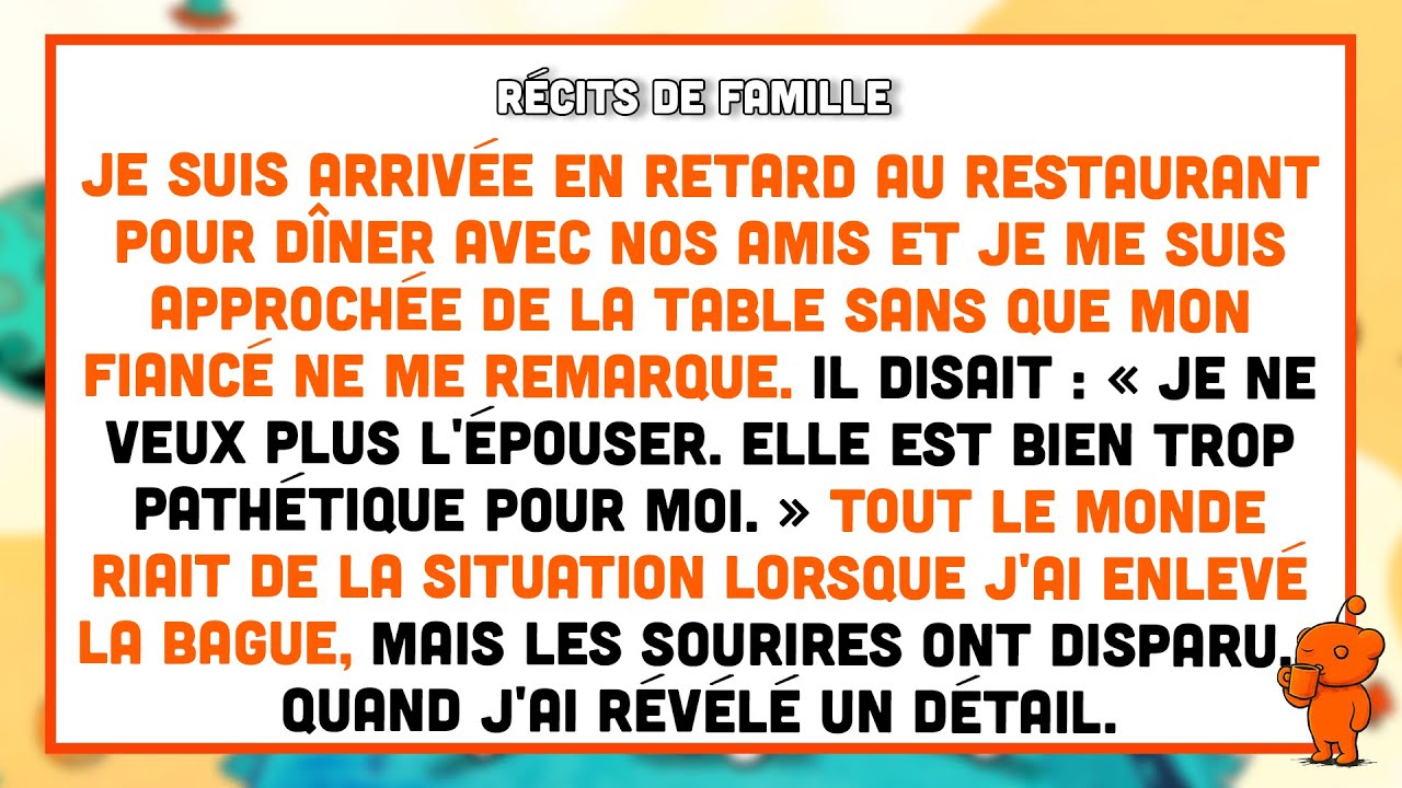 Mon fiancé a publiquement mis fin à notre mariage pour me briser en me traitant de pathétique.