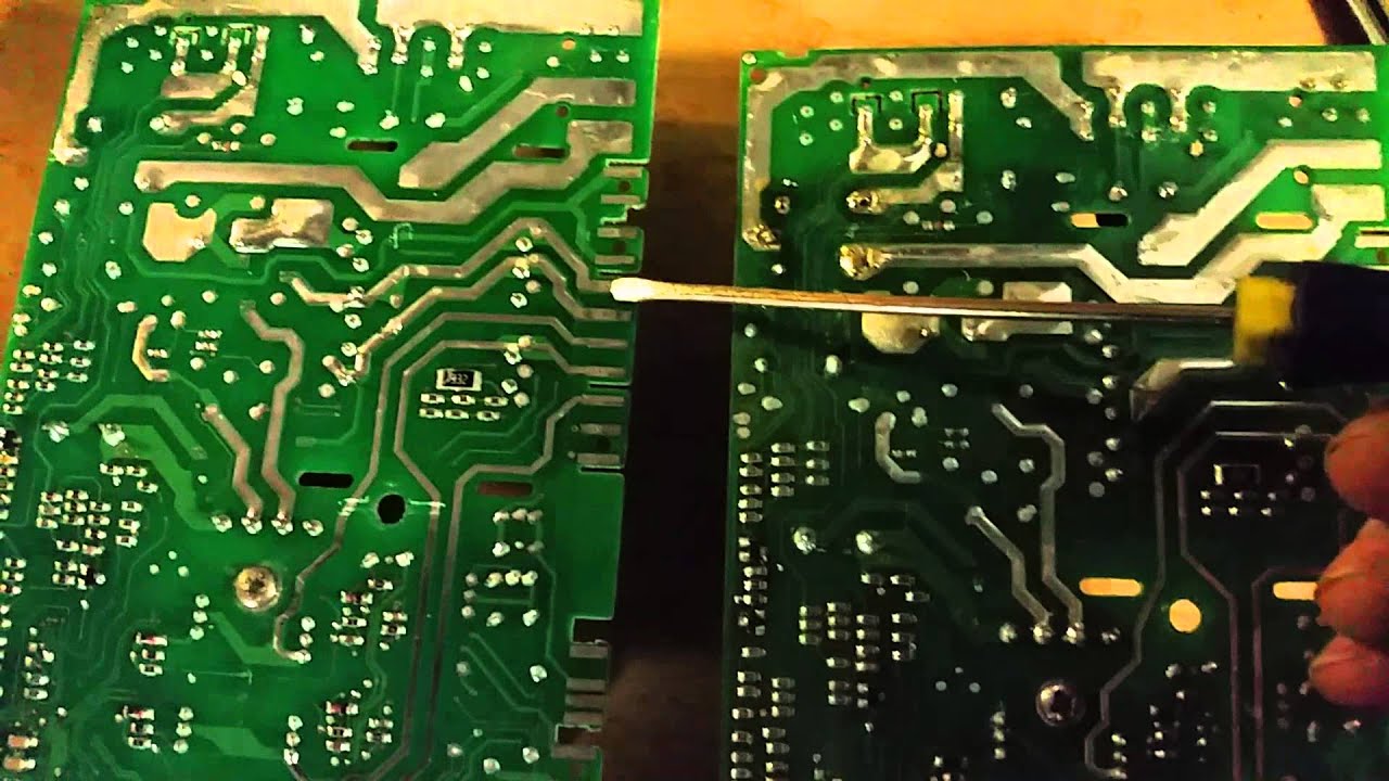 Hotpoint el motor or pcb replacement warnings