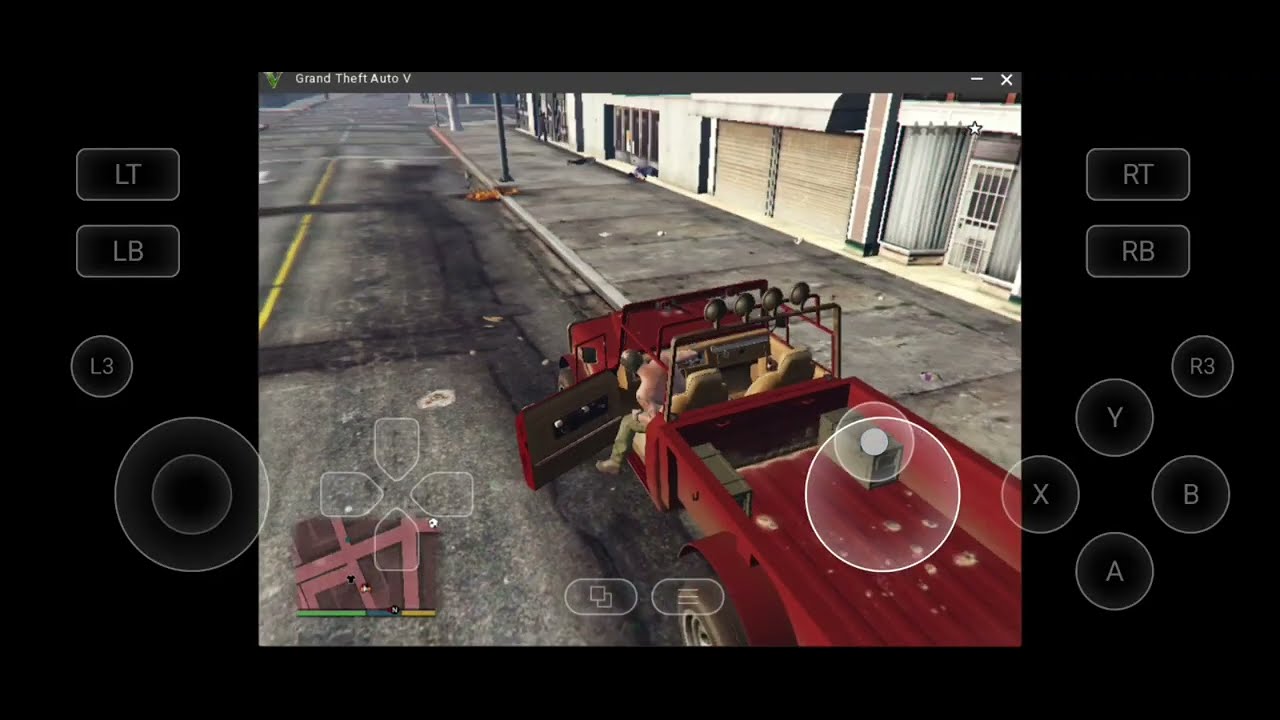 GameHub Lite v5.1.3 Gta V optimize settings+setup gameplay on Helio G99