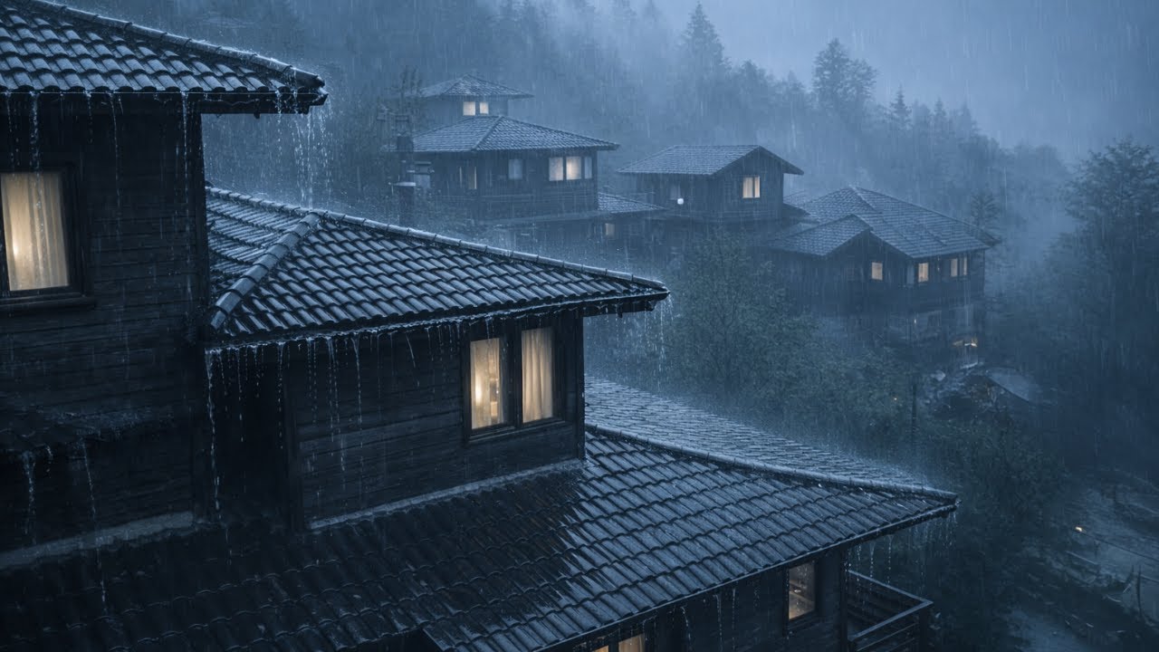 Soft Rain at Night 🌧️ 9 Hours of Calm Rain Sounds for Deep Sleep