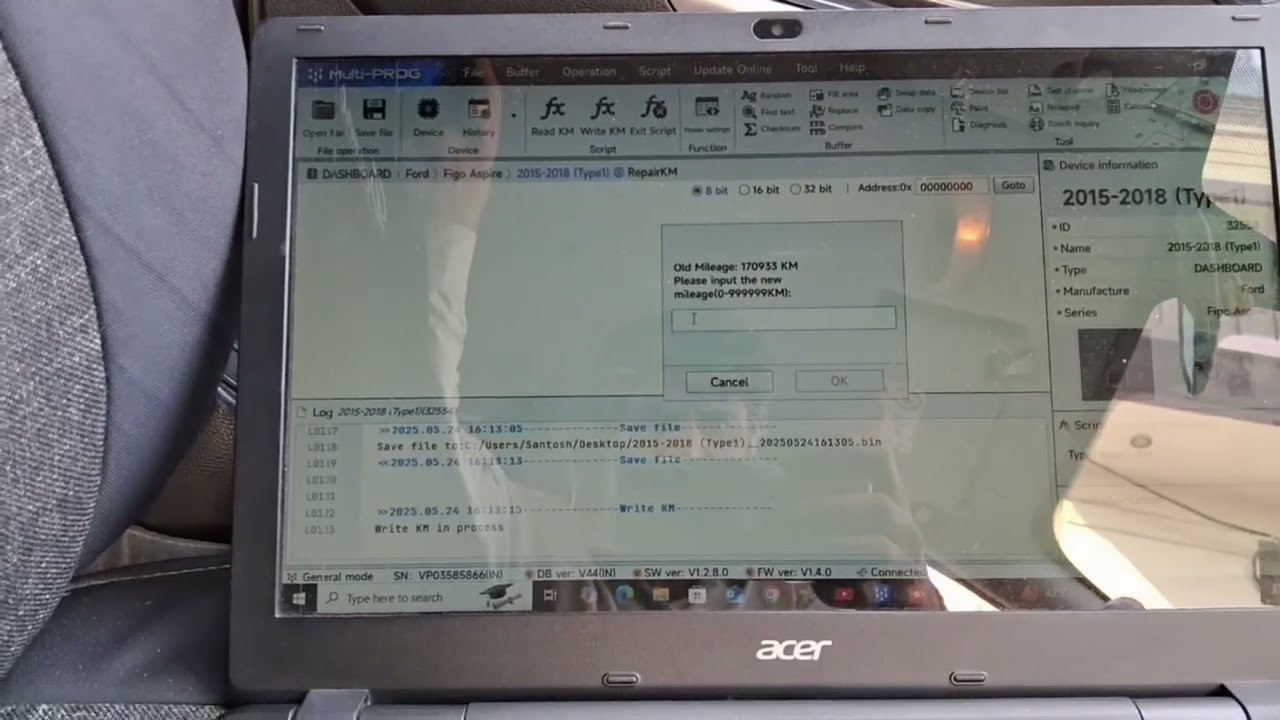 @jaguarautotronics MYLAGE CORRECTION USING MULTIPROG OF CAR FORD FIGO👍