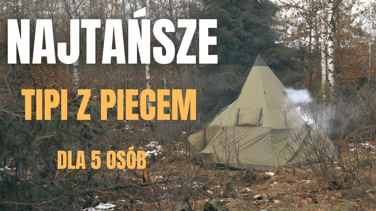 🏕 Ekstremalny Biwak w Wichurze! Jak Zrobić Najtańszy Namiot Ogrzewany Piecem