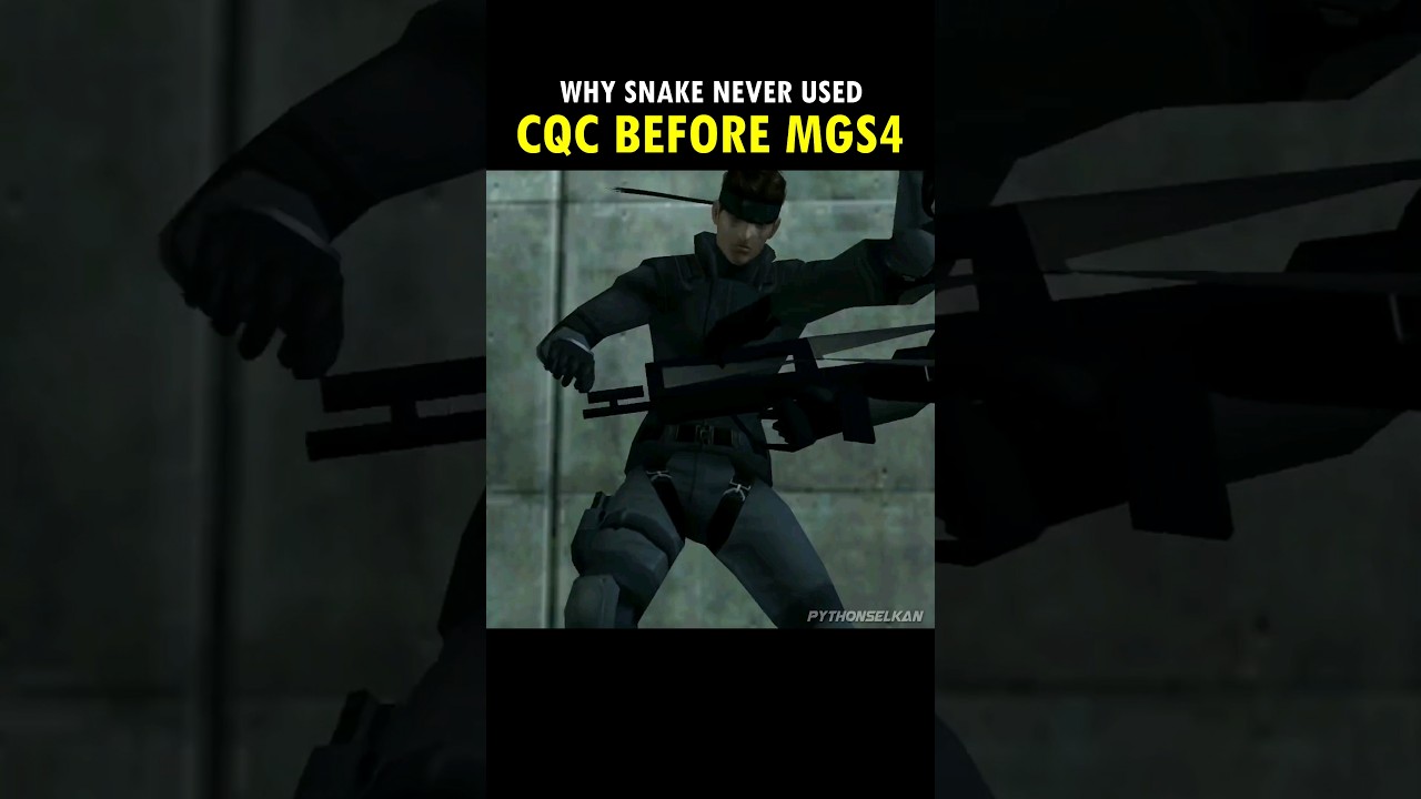 Why Solid Snake Never Used CQC Before MGS4... 🐍 #metalgearsolid #shorts