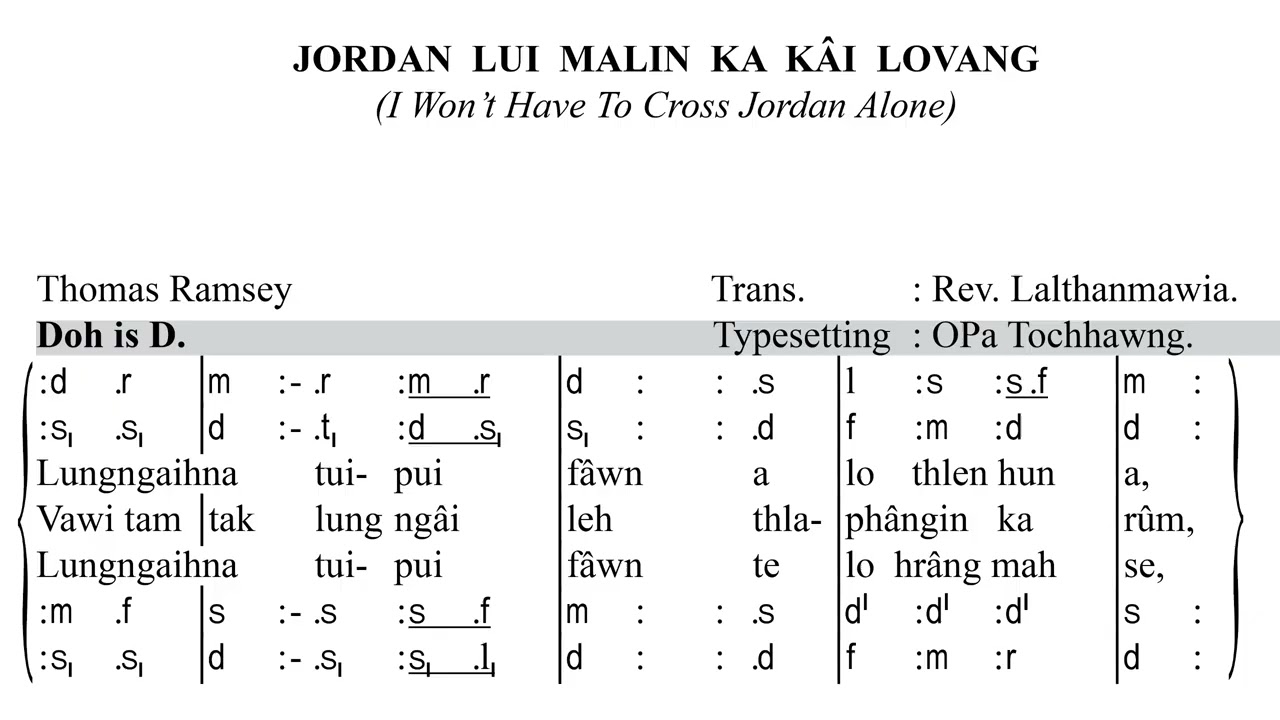 Jordan Lui Malin Ka Kai Lovang - Solfa Copy