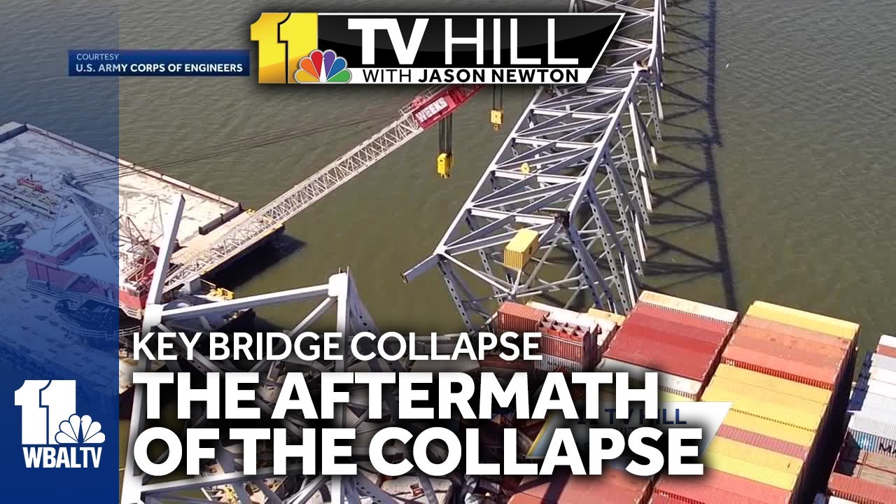 11 TV Hill: The aftermath of the collapse of the Key Bridge