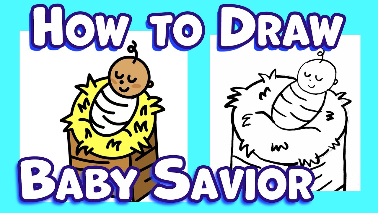 How to Draw Baby Jesus Bible Nativity