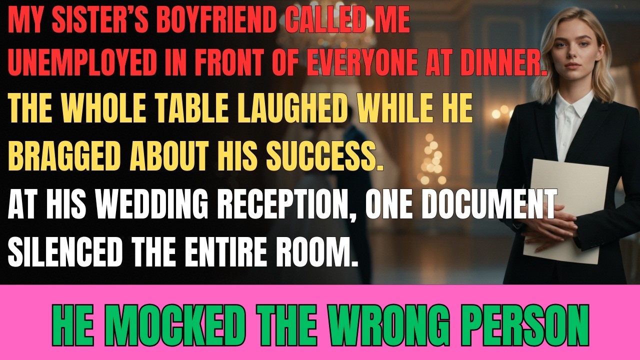 They Laughed When He Called Me “Unemployed” — I Didn’t Argue… I Waited
