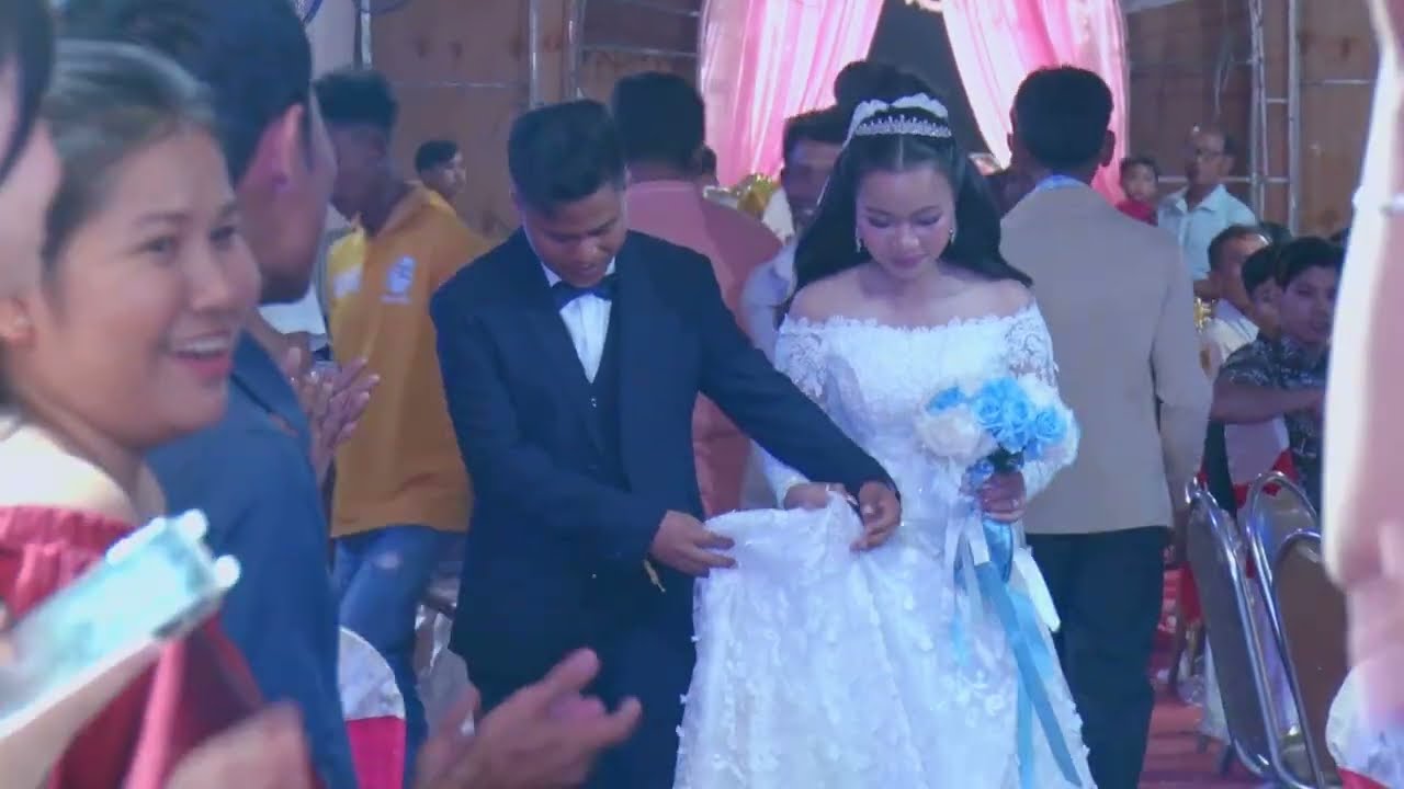 ទទួលភ្ញៀវ ពេលល្ងាច | khmer traditional dance at wedding party