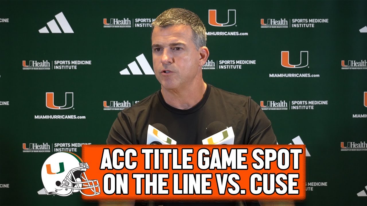 Mario Cristobal on Facing Syracuse With ACC Title Game Spot on the Line | Press Conference