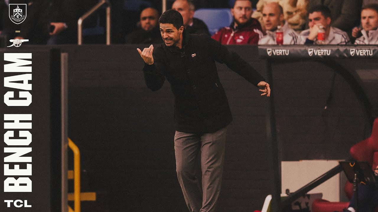 BENCH CAM | Arteta reacts to Gyokeres and Rice goals! 🎯 | Burnley 0-2 Arsenal | EPL