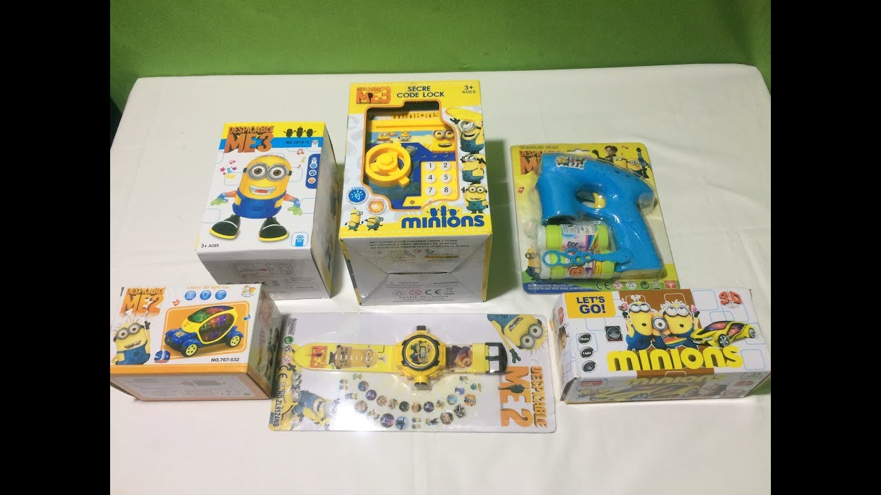 Minions toys Collection 2019 II UNBOXING & TESTING II TOY WORLD