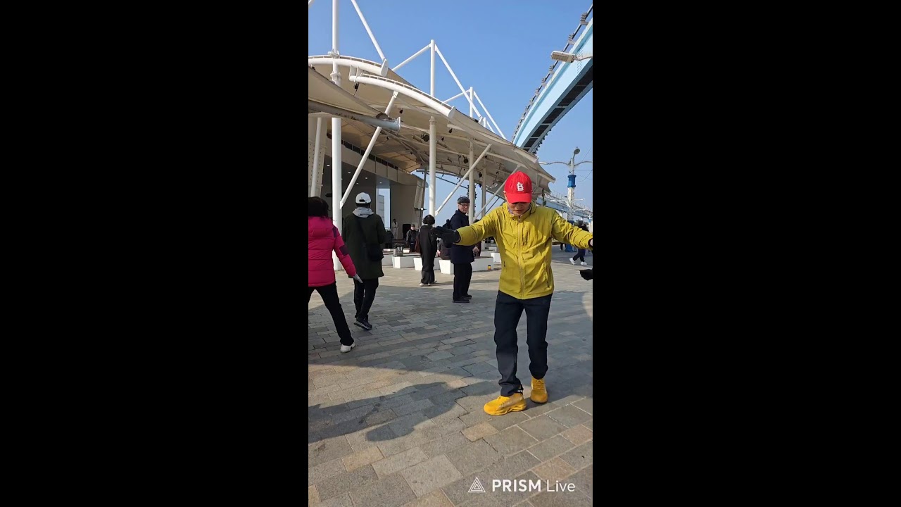 인천 월미도  학무대에서