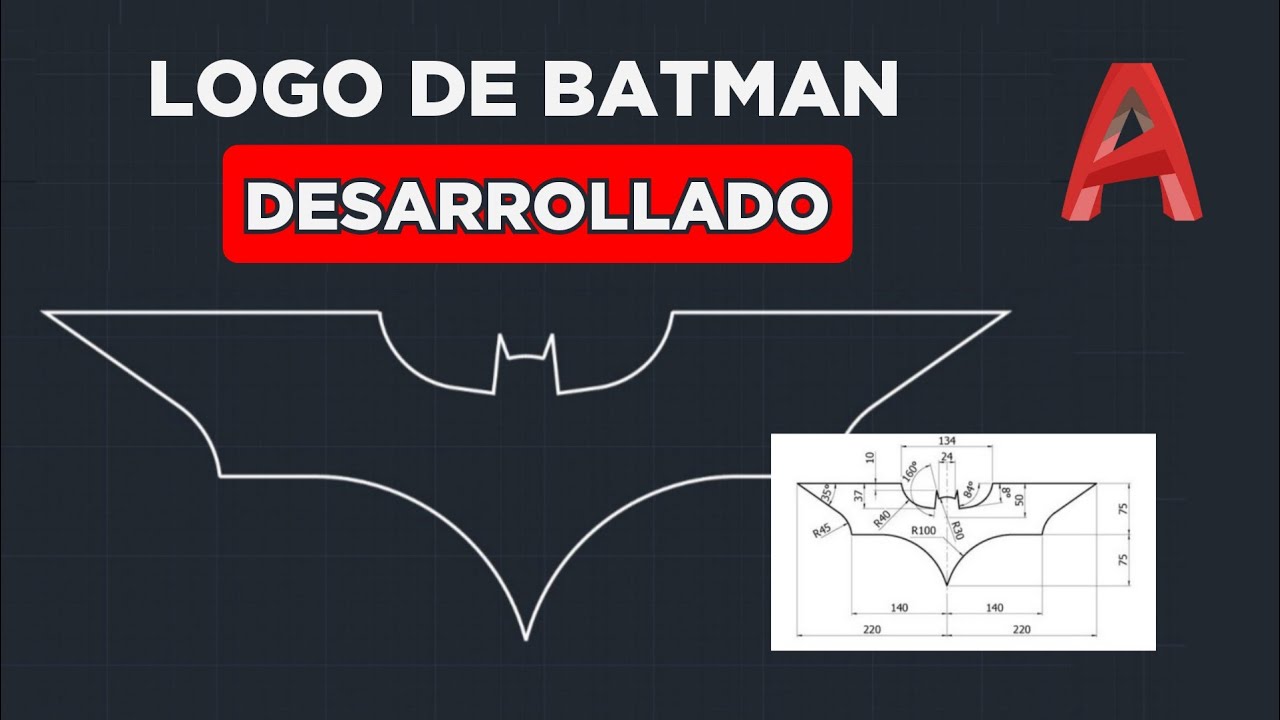 Logo de Batman en AutoCAD || Explicado paso a paso || Ejercicio AutoCAD
