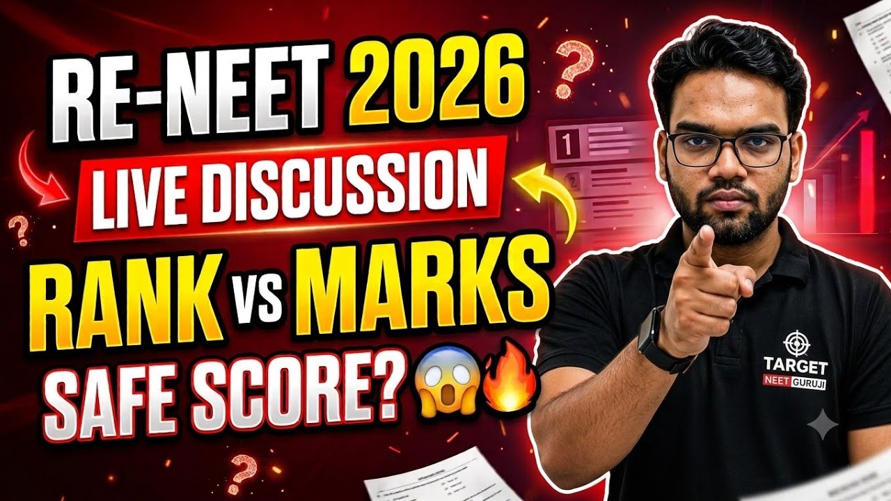 RE-NEET 2026 LIVE 🔴 Rank vs Marks Analysis | Safe Score for MBBS? Latest Update