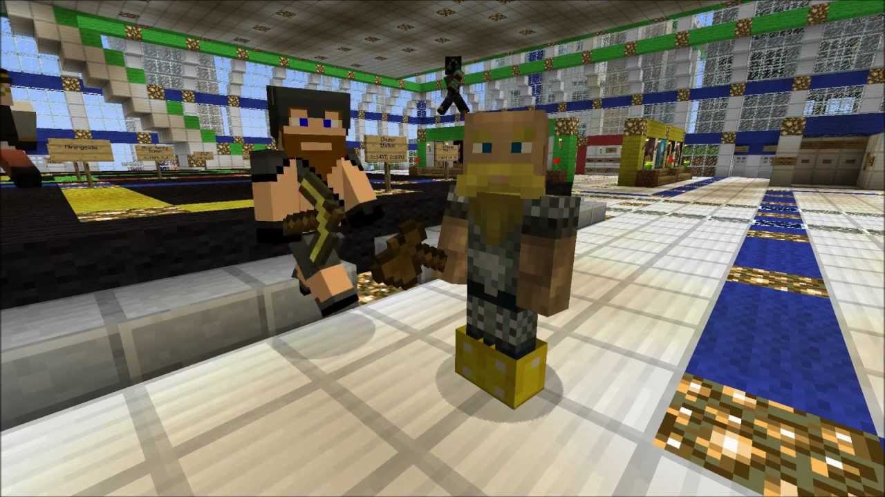 MRT Server 001: Spawn Station and the Admod Building (Minecraft 1.2.5)
