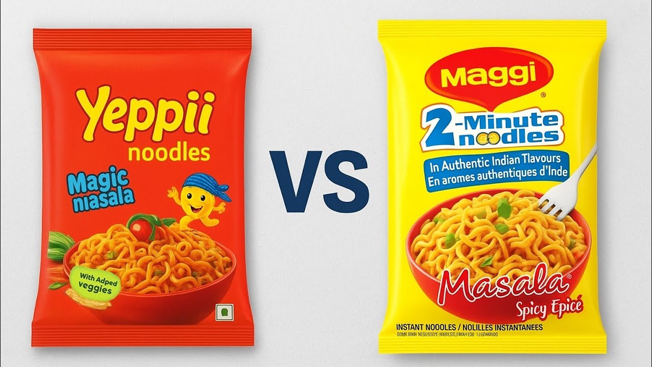 Yeppii Noodles Vs Maggi noodles 🍜 Kon Best Hai 😋 ? 