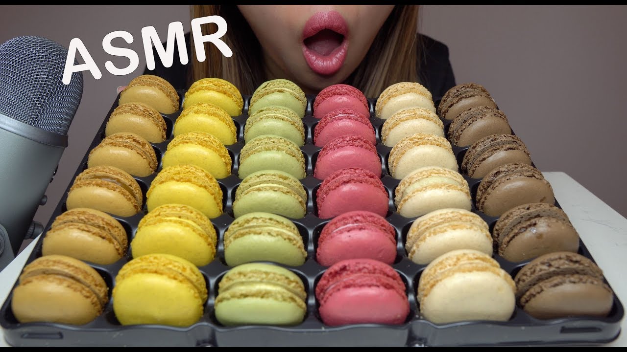 ASMR Assorted French Macarons (Relaxing Eating Sounds) NO TALKING | Oishi Asmr