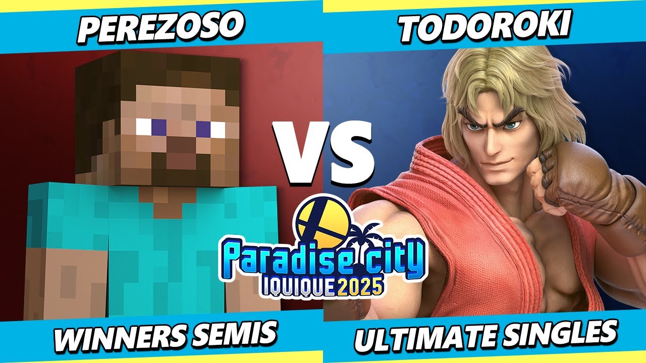 Paradise City 2025 TOP 8 - Todoroki (Ken) Vs. Perezoso (Steve) Smash Ultimate - SSBU