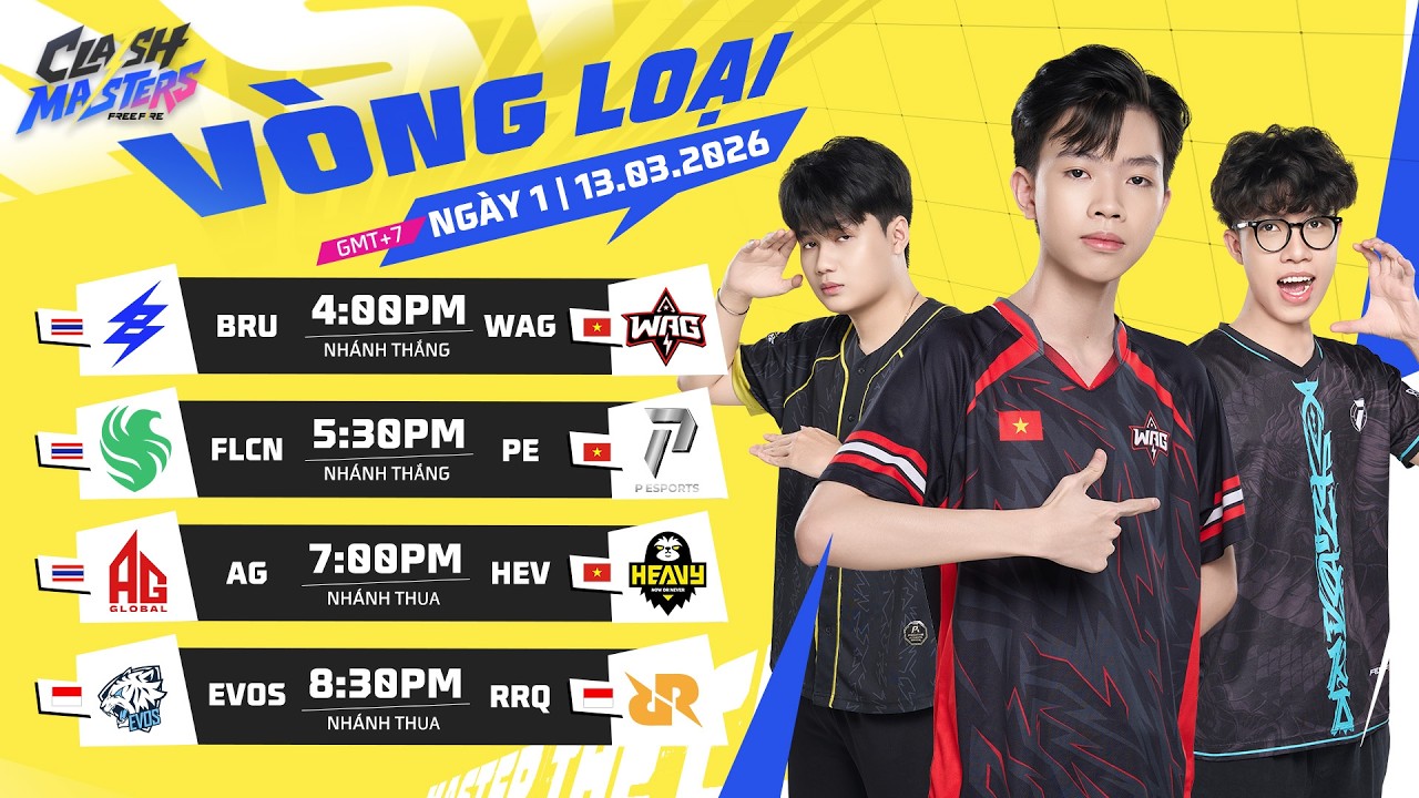 [VN] Vòng Loại Ngày 1 | Free Fire Clash Masters SEA 2026 Spring