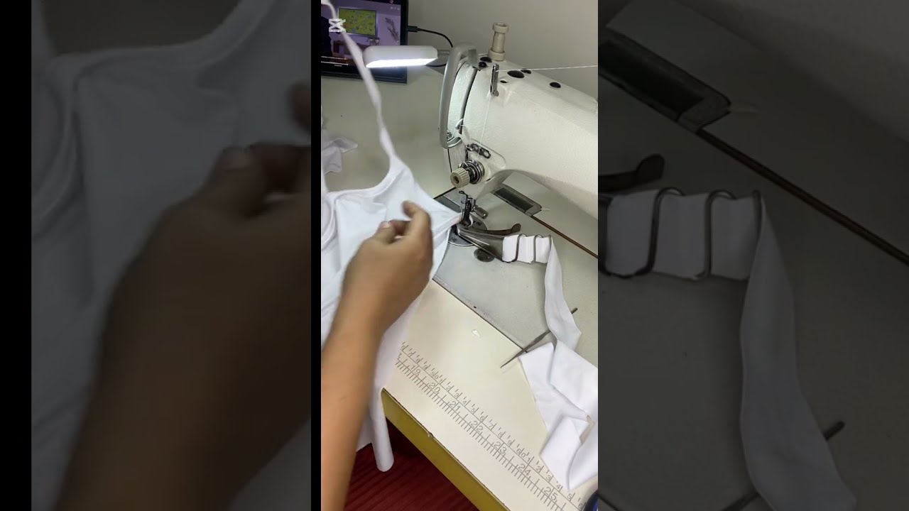 Cómo colocar un bies en la máquina plana 