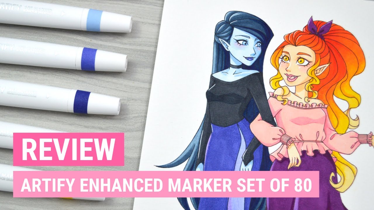NEW Artify Enhanced Alcohol Markers (Set of 80) | Art Product Review | iiKiui