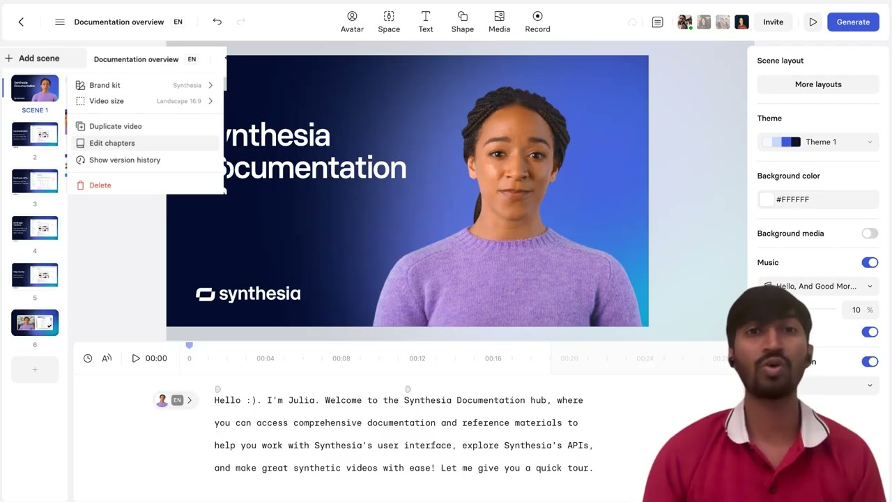 Synthesia Tutorial: How to Create an Avatar-based Online Course