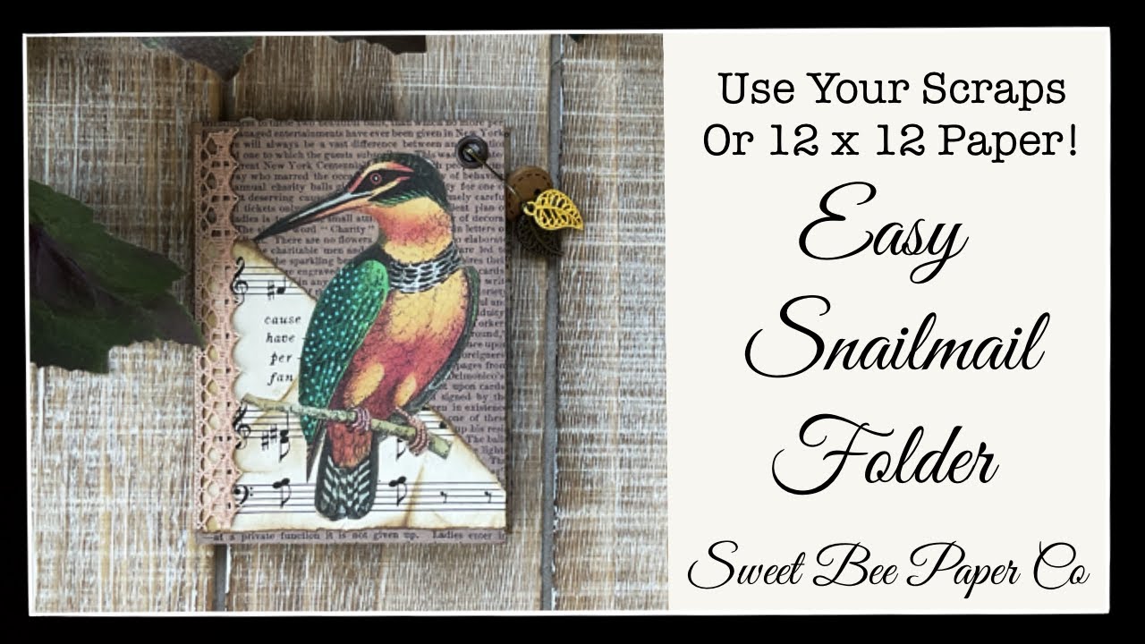 Mini One Page Wonder Double AND Single Sided Paper | Snail Mail | Pen Pal |  Album | Easy Tutorial