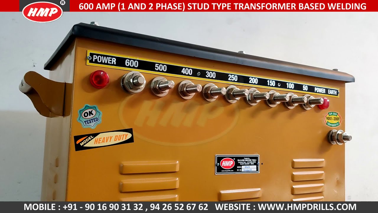 600AMP Stud Type Transformer Based ARC Welding Machine