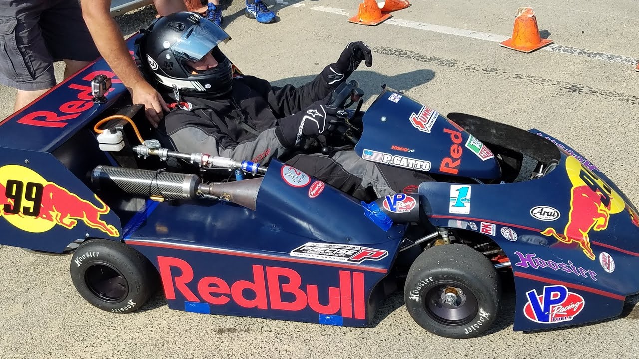Mid Ohio Superkart 250 race 1st 2 laps with rear view.  Dart Kart Club  AKRA 2020