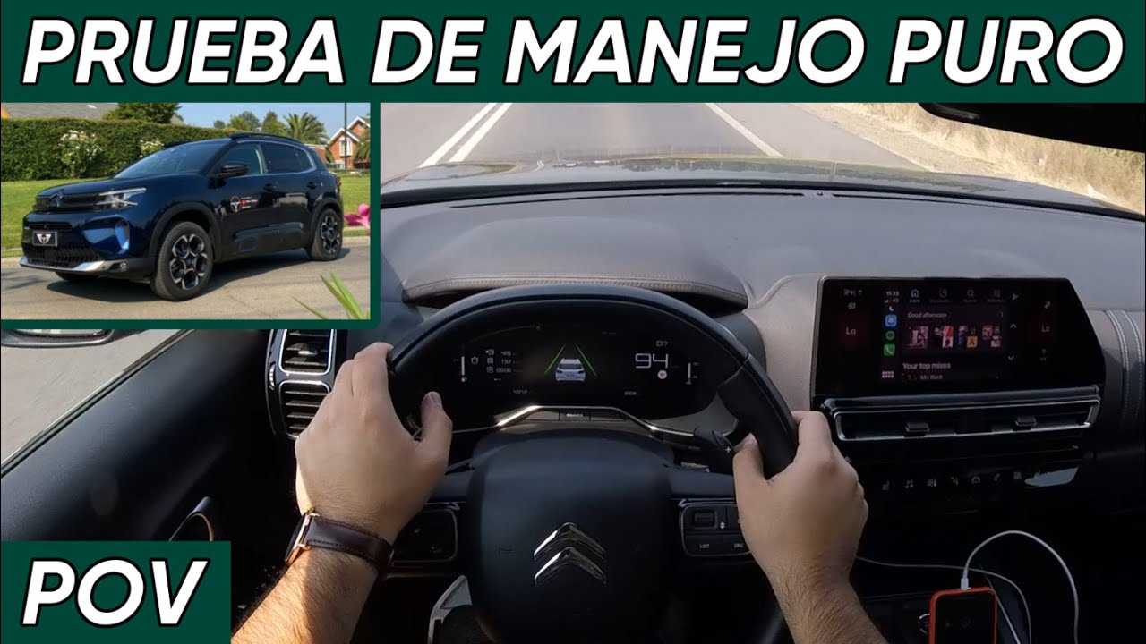 Manejando el CITROËN C5 AIRCROSS 2023 - POV Review en Español | Prueba de conducción - Chile