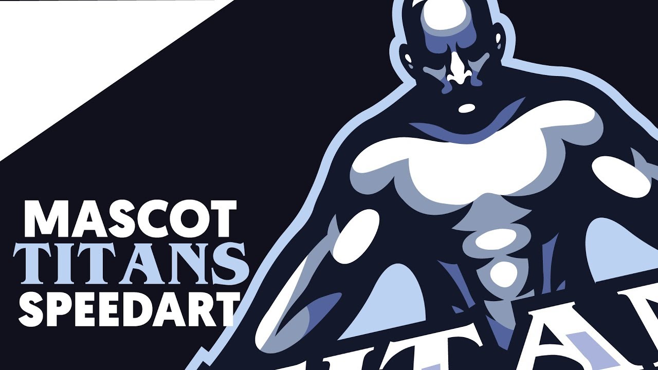 Adobe Illustrator | TITANS | Mascot / Sports Logo | Shard x Skillshare