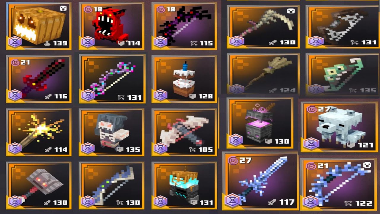 Minecraft Dungeons All Event Items! (Updated)