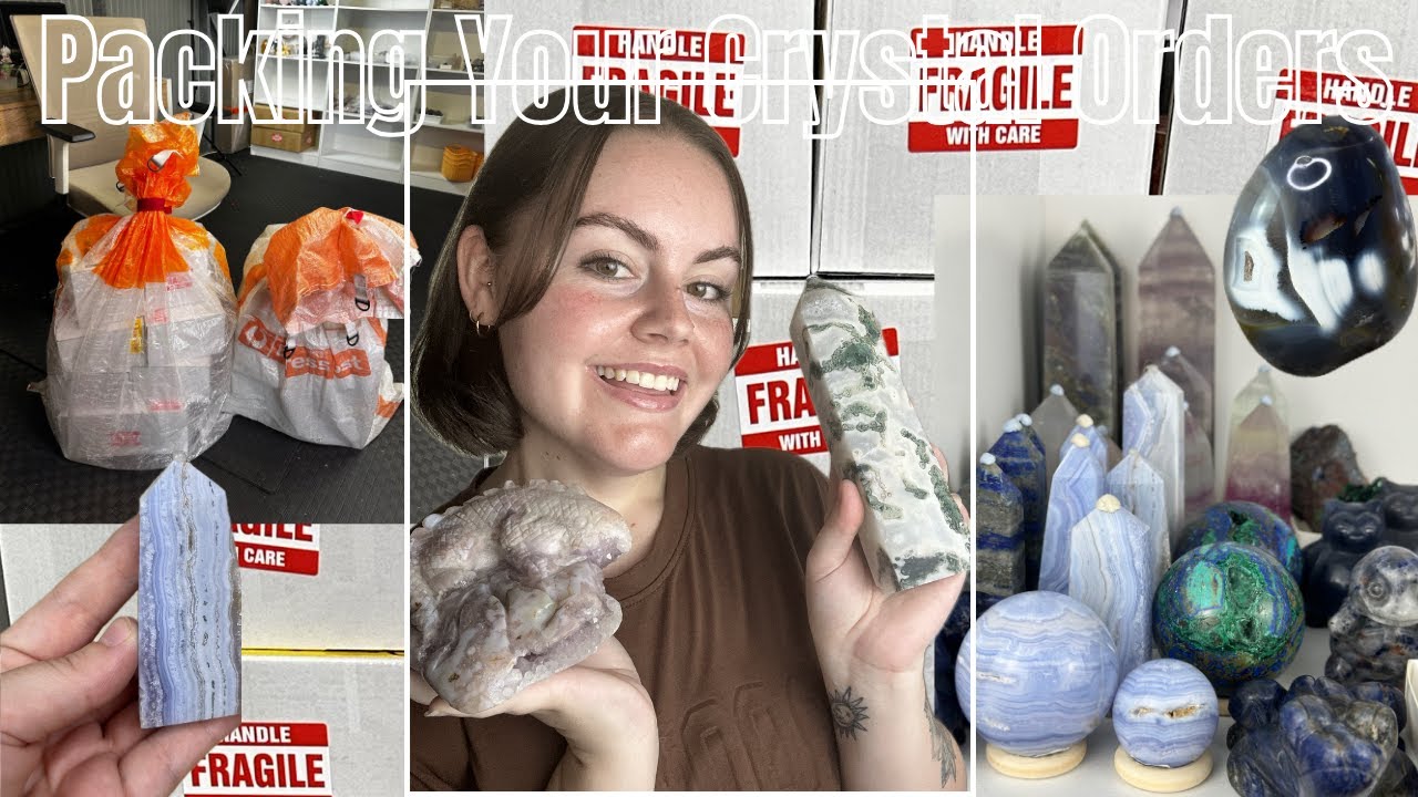 Packing Your Crystal Orders | Small Business Vlog E03 | Get to know me a little
