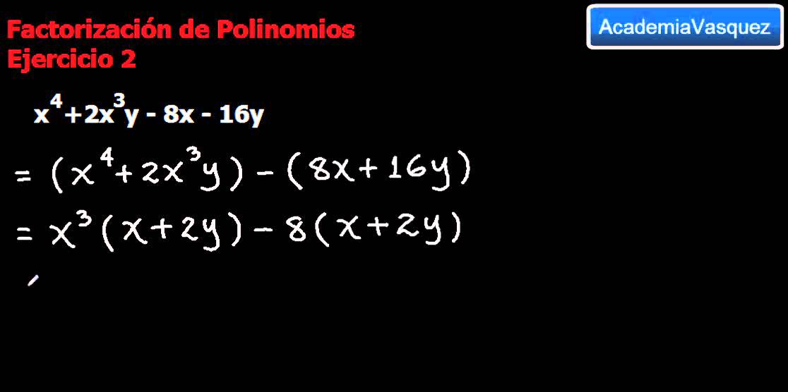 Factorización de Polinomios - Ejercicio 2