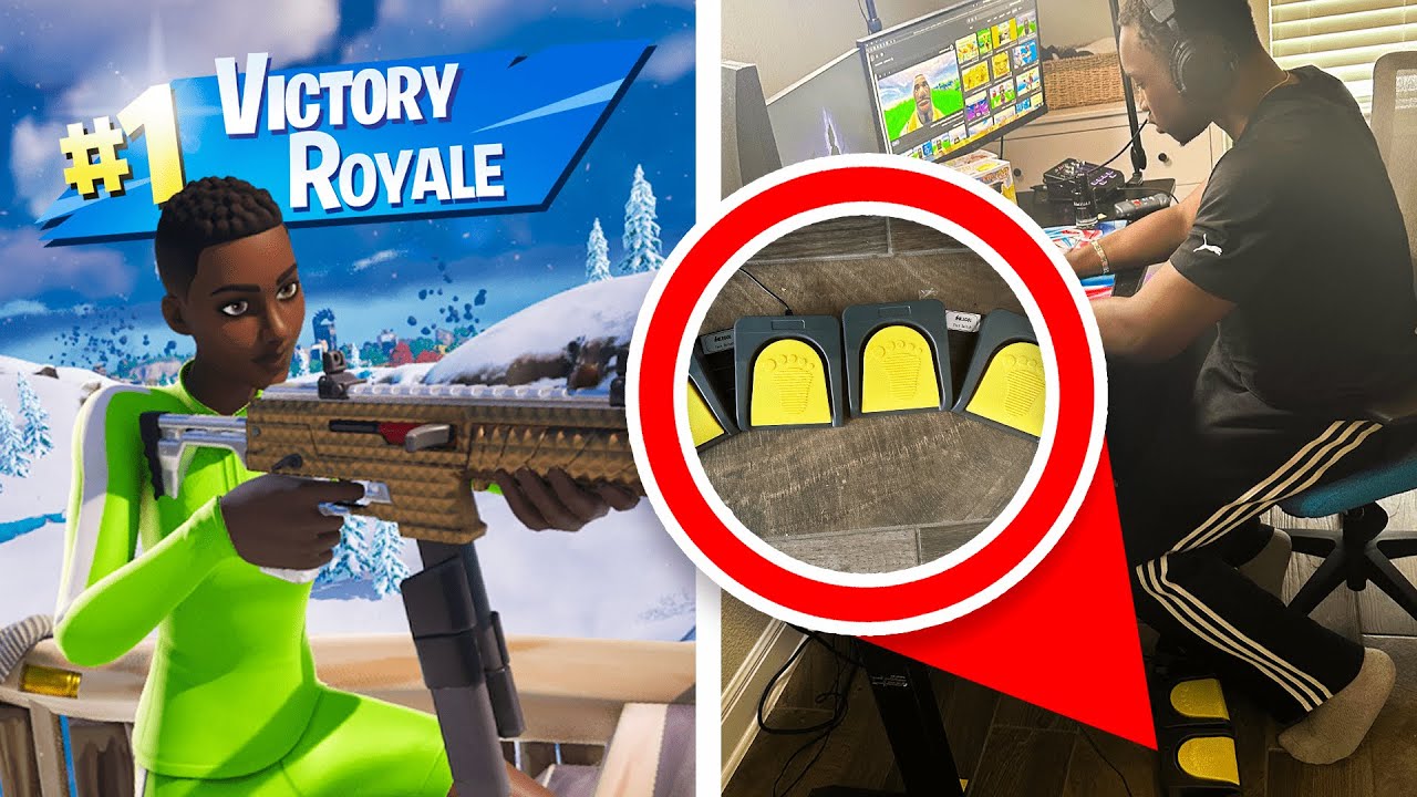 I played Fortnite But i Only Build With My Feet
