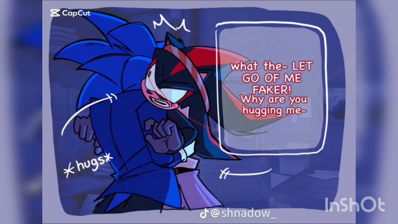 Shadow bottom x Sonic top. Creditos del cómic a quien corresponda