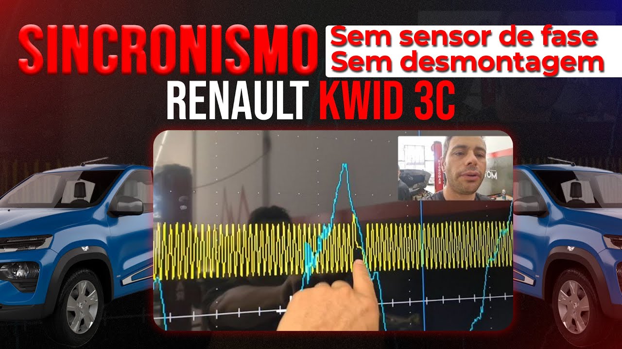 Sincronismo sem desmontar, sem sensor de fase, Renault Kwid 3c