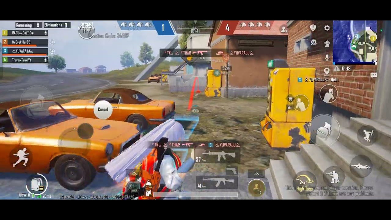 Wow room match 4 vs 4 😈😈😈😈😈😈