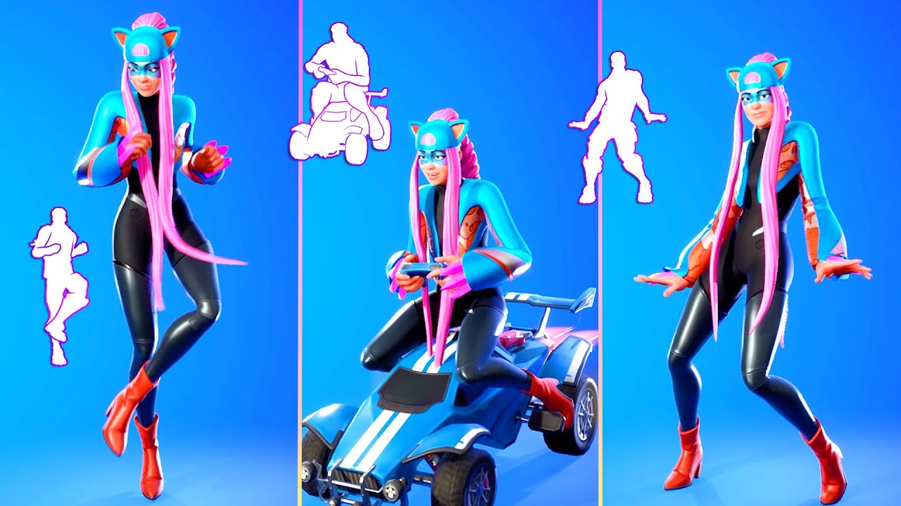 Leaked ALLI Skin with Best Fortnite Dances & Emotes! [Crew Pack Bundle] (Lil' Octane)