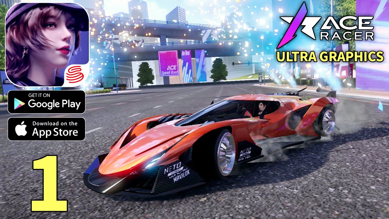 Ace Racer Gameplay Walkthrough Part 1 - Tutorial (ios, Android)