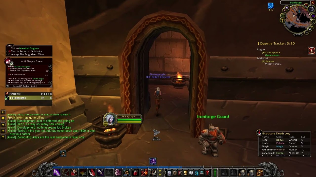 the wow classic hardcore experience in a nutshell