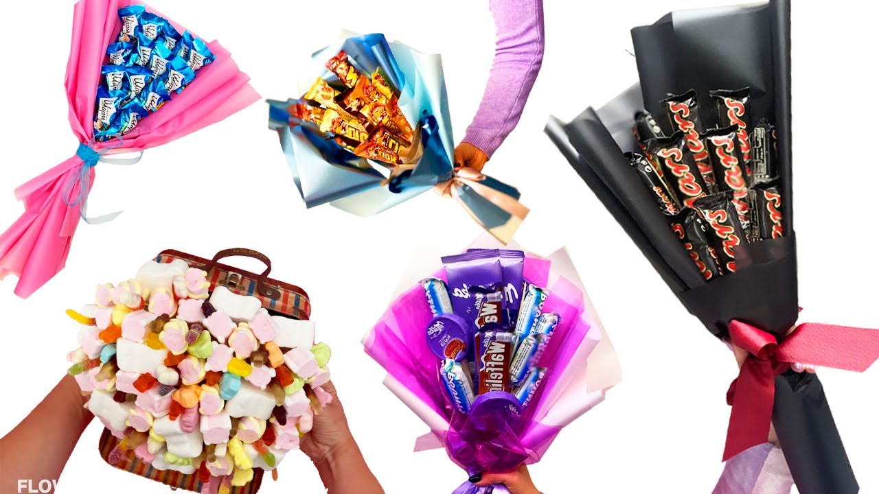 Top 5 Candy Bouquet Ideas | How to Make DIY Chocolate Bouquet