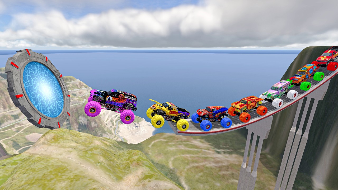 Impossible Obstacles in Monster Truck Madness Park - The Most Brutal BeamNG Challenge