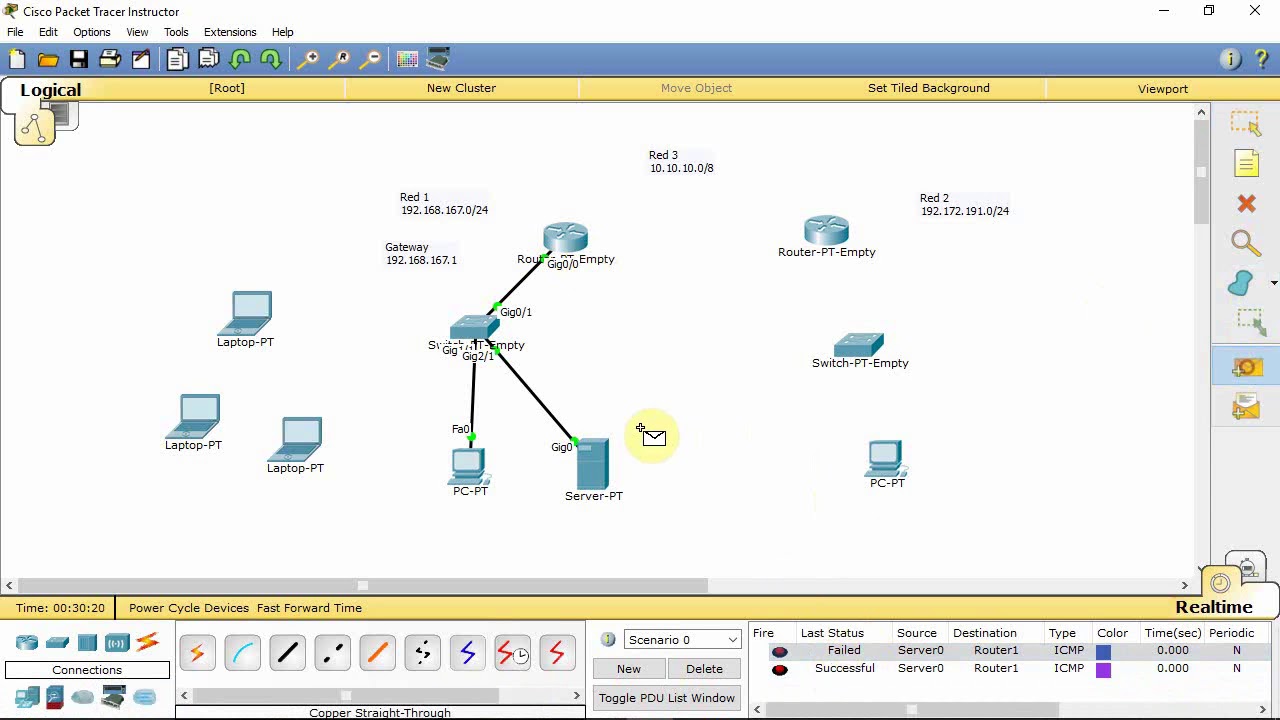 Practica Básica - Access Point - DHCP - Cisco Packet Tracer Instructor 6.2